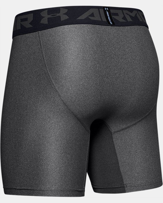 Men's HeatGear® Armour Mid Compression Shorts, Gray, pdpMainDesktop image number 5